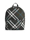 Burberry Functional Shield Backpack With Adjustable Straps In Green