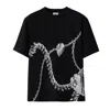 Burberry Shield Hardware Cotton T-shirt In Black