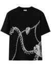 Burberry Shield Hardware Cotton T-shirt In Black