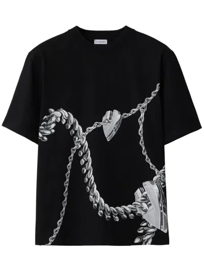BURBERRY SHIELD HARDWARE COTTON T-SHIRT