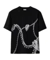Burberry Shield Hardware Cotton T-shirt In Black