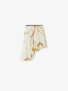 Burberry Woman Midi Skirt Ivory Size 6 Polyester In Gold/white