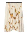 Burberry Shield Hardware Jersey Skirt In Nude