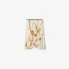 Burberry Shield Hardware Jersey Skirt In White/gold