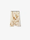 Burberry Shield Hardware Jersey Skirt In White/gold