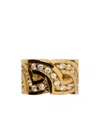 Burberry Shield Infinity Ring In Gold