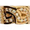 Burberry Shield Infinity Ring In Gold