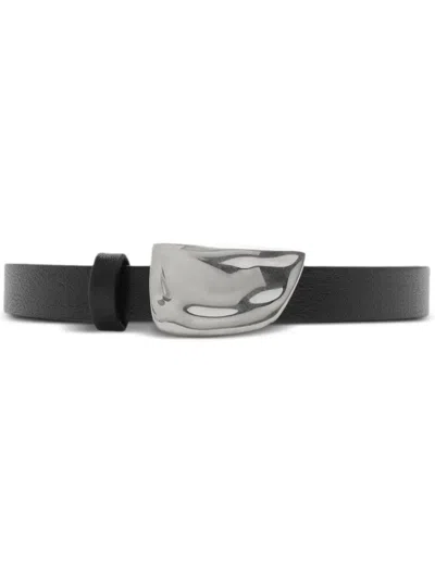 BURBERRY SHIELD LEATHER BELT