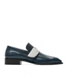 Burberry Shield Leather Loafers In Black