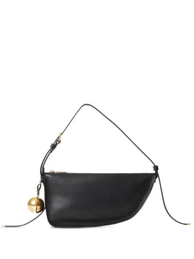 BURBERRY SHIELD LEATHER SHOULDER BAG