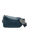 Burberry Shield Leather Shoulder Bag In Blue