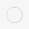 Burberry Shield Lock Necklace In Silver