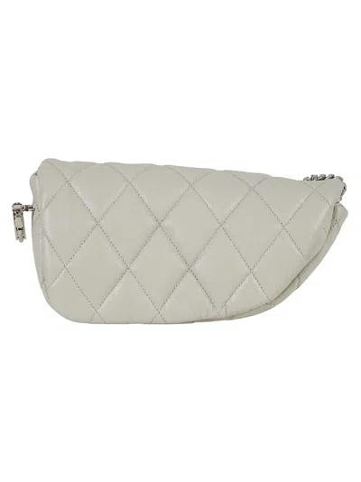 Burberry Shield Lock Tote In Gray