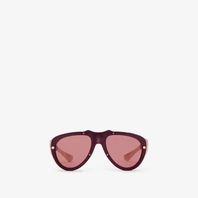 Burberry Shield Mask Sunglasses In Bordeaux