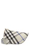 Burberry Elegant Shield Messenger Handbag In Beige