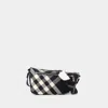 Burberry Shield Messenger Mini Crossbody Bag In Black