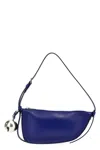Burberry Leather Shield Sling Shoulder Bag With Silver-tone Charm