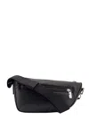 Burberry Asymmetric Black Leather Crossbody Bag In Black