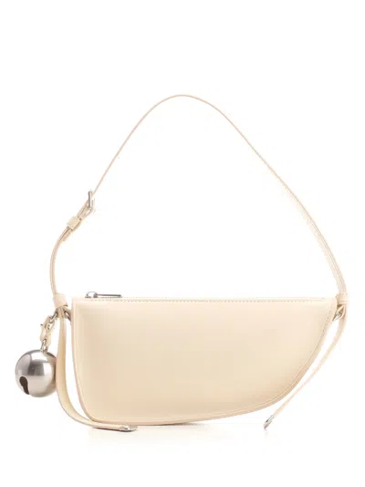 Burberry Shield Sling Shoulder Bag In White