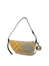 BURBERRY SHIELD MULTICOLOR WOOL BLEND BAG