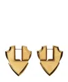 Burberry Shield Pattern Earrings In Gold
