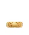 Burberry Shield Segment Ring In Golden