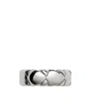 Burberry Shield Segment Sterling Silver Ring In Silver