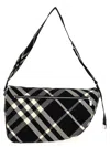 Burberry Men Embroidered Fabric Shield Crossbody Bag