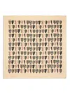 Burberry Geometric Shield Silk Scarf In Nude