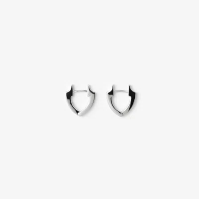 Burberry Shield Slim Earrings In Silver