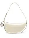 Burberry Small Shield Leather Shoulder Bag In Beige