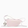 Burberry Woman Pastel Pink Leather Knight Small Shoulder Bag