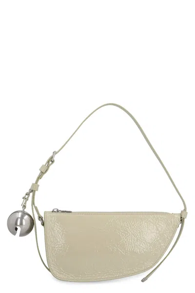 Burberry Shield Sling Leather Shoulder Bag In Neutral