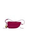 Burberry Mini Shield Sling Leather Shoulder Bag In Red