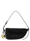 Burberry Micro Shield Wallet On Chain In Black