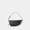 Burberry Curved Shape Gold-tone Hardware Shoulder Bag In Black