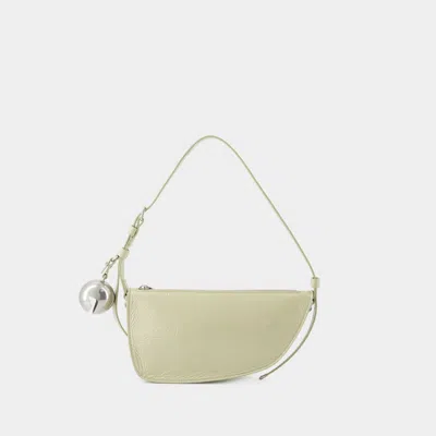 BURBERRY SHIELD SLING MINI WALLET ON CHAIN - BURBERRY - LEATHER - BEIGE