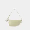 Burberry Shield Sling Mini Wallet On Chain In Beige