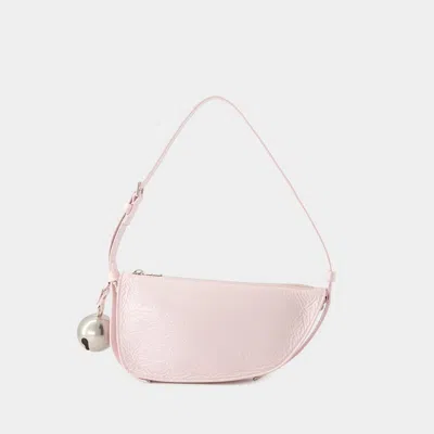 Burberry Shield Sling Mini Wallet On Chain In Pink