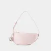Burberry Woman Pastel Pink Leather Knight Small Shoulder Bag In Pink