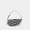 Burberry Mini Shield Sling Wallet On Chain In Black