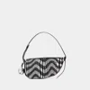 Burberry Mini Shield Sling Wallet On Chain In Black