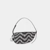 Burberry Mini Shield Sling Wallet On Chain In Black