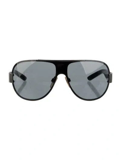 Pre-owned Burberry Shield Tinted Sunglasses In Black