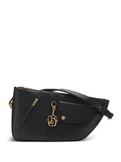 Burberry Shield Twin Bag In Black