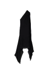 Burberry Shirred One-shoulder Dress In Black