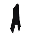 Burberry Shirred One-shoulder Dress In Black