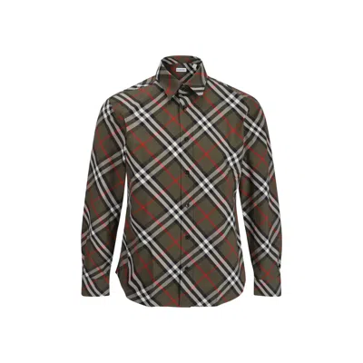 Burberry Loch Check Poplin Shirt In Loch Ip Check