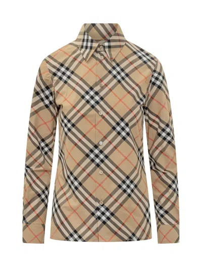 Burberry Shirt In Neutral