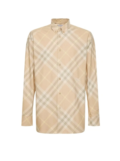 Burberry Shirt In Neutral